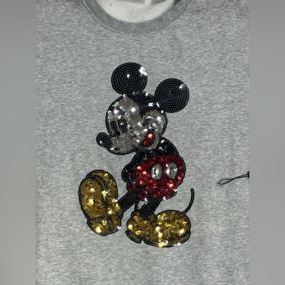 Forever 21 Kids Mickey Mouse Sequin Sweatshirt - Gray - Picture 2 of 10